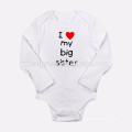 100% cotton Sublimation Blank Baby Onesie long sleeve